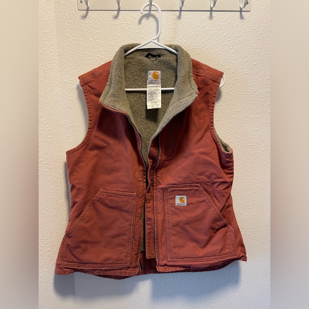 Carhartt Sherpa Lined Vest Womens Size M